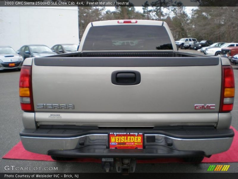 Pewter Metallic / Neutral 2003 GMC Sierra 2500HD SLE Crew Cab 4x4