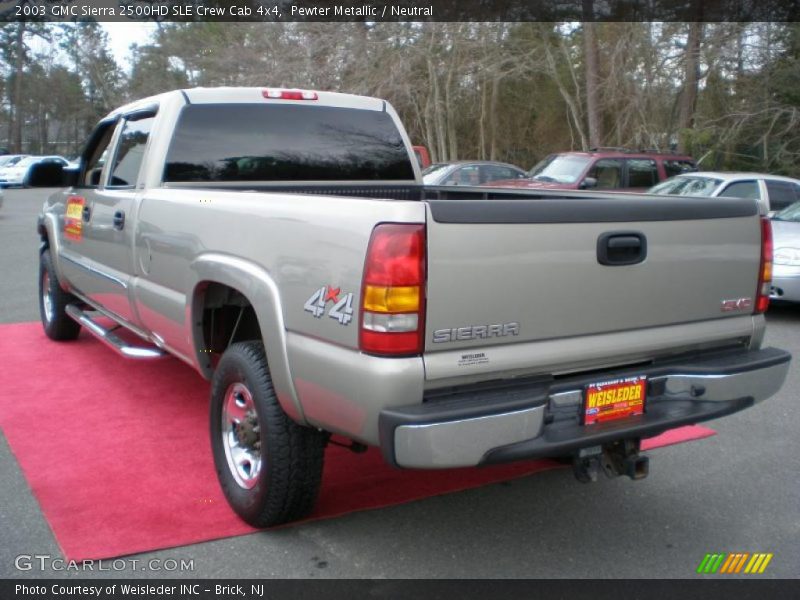 Pewter Metallic / Neutral 2003 GMC Sierra 2500HD SLE Crew Cab 4x4
