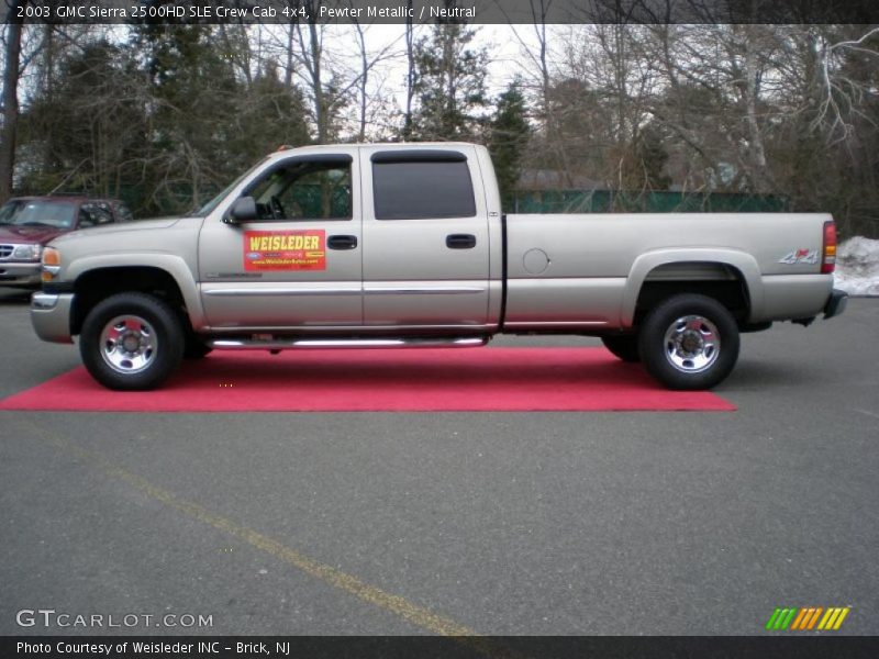 Pewter Metallic / Neutral 2003 GMC Sierra 2500HD SLE Crew Cab 4x4