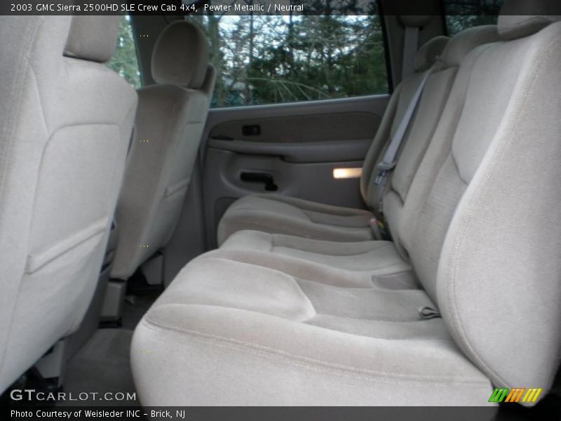 Pewter Metallic / Neutral 2003 GMC Sierra 2500HD SLE Crew Cab 4x4