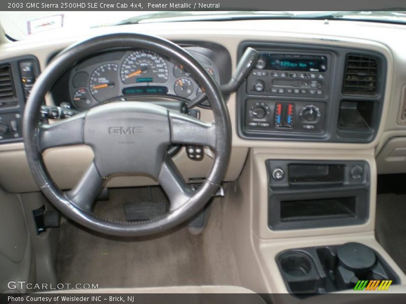 Pewter Metallic / Neutral 2003 GMC Sierra 2500HD SLE Crew Cab 4x4