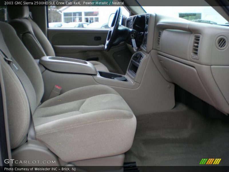 Pewter Metallic / Neutral 2003 GMC Sierra 2500HD SLE Crew Cab 4x4