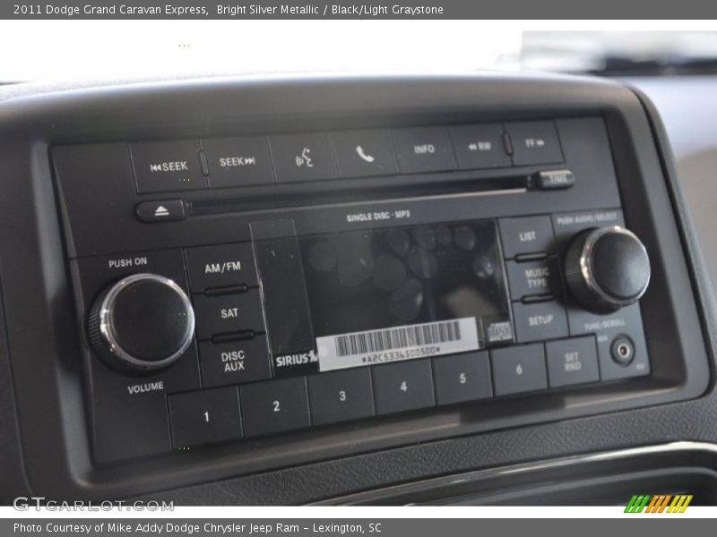 Bright Silver Metallic / Black/Light Graystone 2011 Dodge Grand Caravan Express