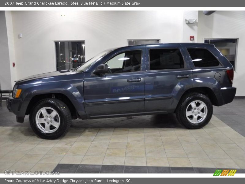 Steel Blue Metallic / Medium Slate Gray 2007 Jeep Grand Cherokee Laredo