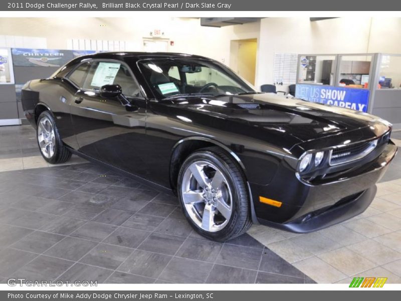 Brilliant Black Crystal Pearl / Dark Slate Gray 2011 Dodge Challenger Rallye