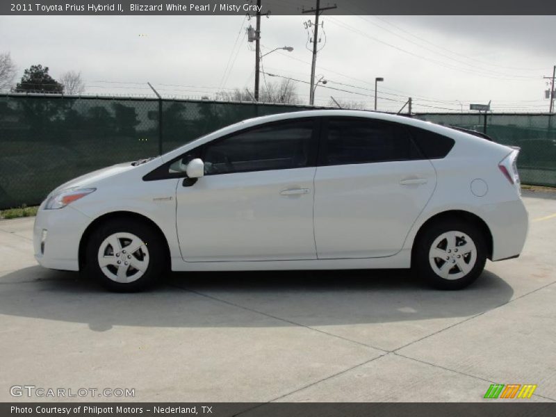 Blizzard White Pearl / Misty Gray 2011 Toyota Prius Hybrid II