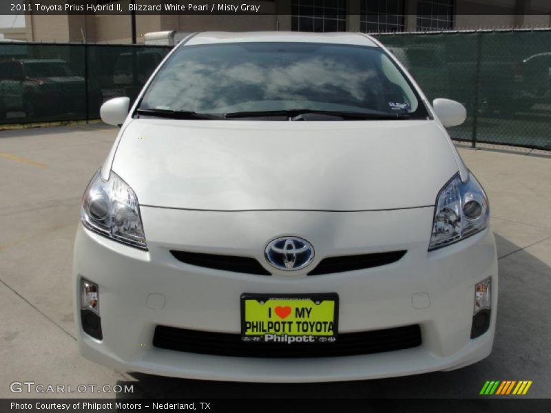 Blizzard White Pearl / Misty Gray 2011 Toyota Prius Hybrid II