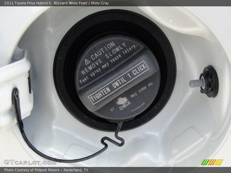 Blizzard White Pearl / Misty Gray 2011 Toyota Prius Hybrid II