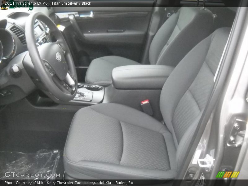 Titanium Silver / Black 2011 Kia Sorento LX V6