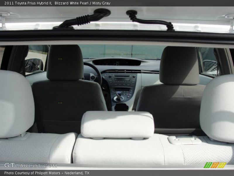 Blizzard White Pearl / Misty Gray 2011 Toyota Prius Hybrid II