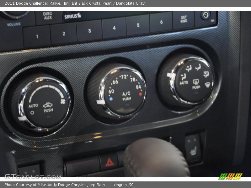 Controls of 2011 Challenger Rallye