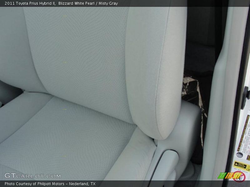 Blizzard White Pearl / Misty Gray 2011 Toyota Prius Hybrid II