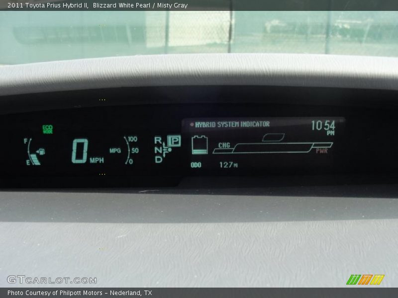 Blizzard White Pearl / Misty Gray 2011 Toyota Prius Hybrid II