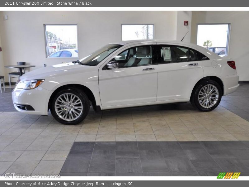 Stone White / Black 2011 Chrysler 200 Limited