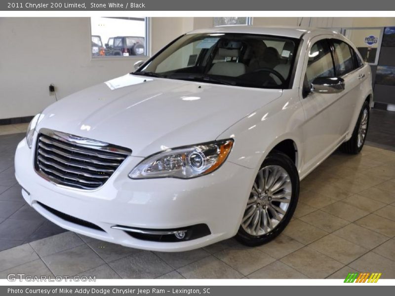 Stone White / Black 2011 Chrysler 200 Limited