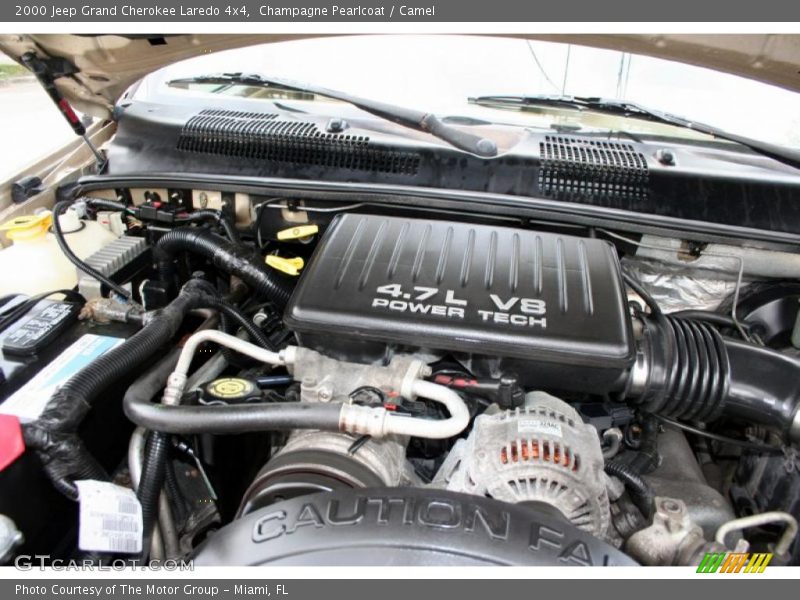  2000 Grand Cherokee Laredo 4x4 Engine - 4.7 Liter SOHC 16-Valve V8