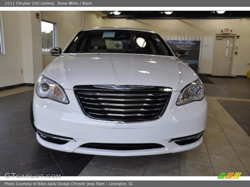 Stone White / Black 2011 Chrysler 200 Limited