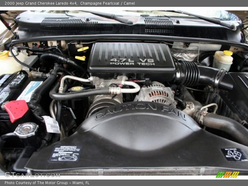  2000 Grand Cherokee Laredo 4x4 Engine - 4.7 Liter SOHC 16-Valve V8