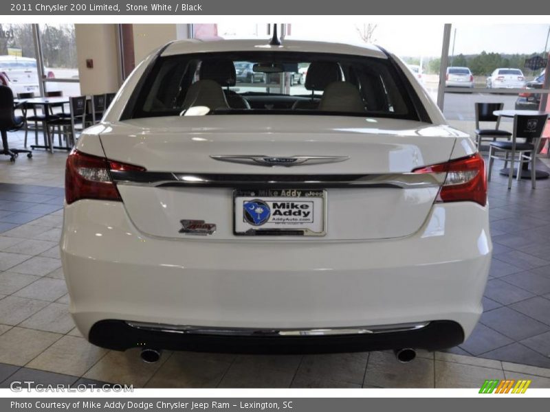 Stone White / Black 2011 Chrysler 200 Limited