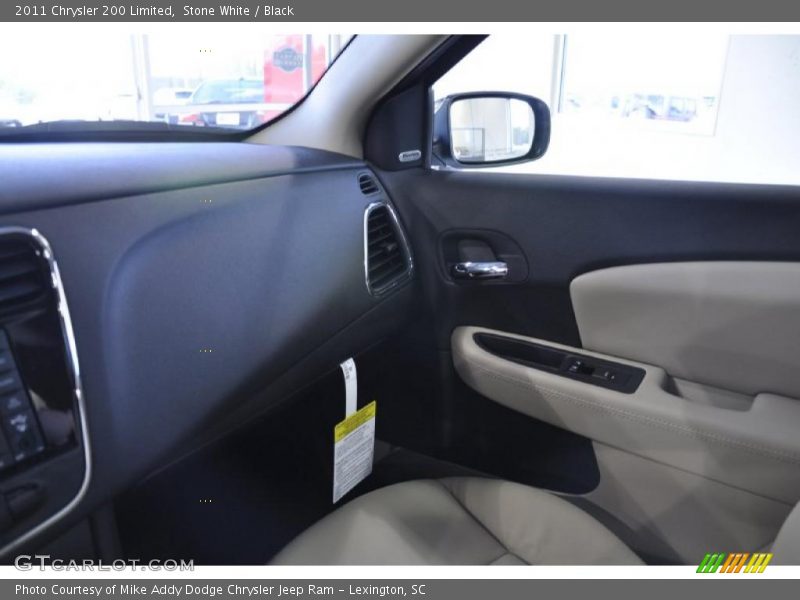 Stone White / Black 2011 Chrysler 200 Limited