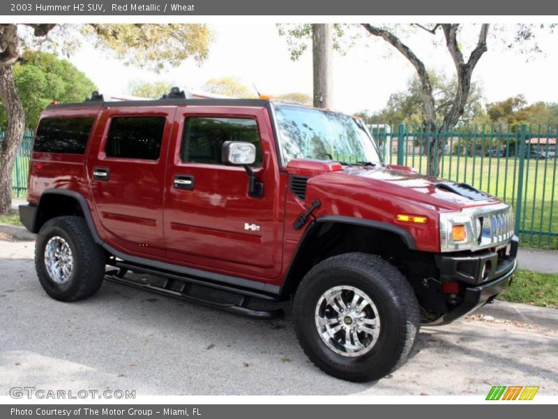 Red Metallic / Wheat 2003 Hummer H2 SUV