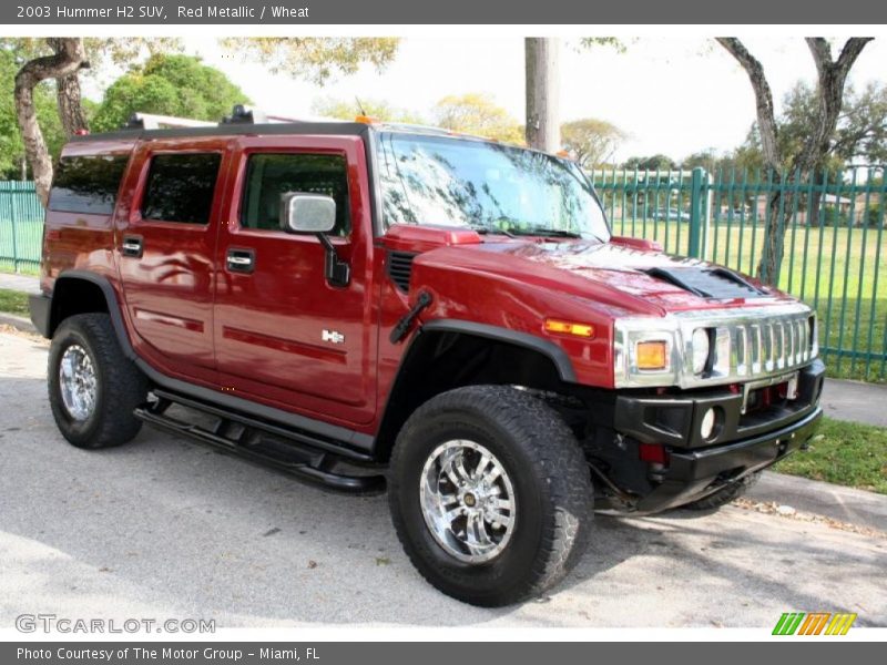 Red Metallic / Wheat 2003 Hummer H2 SUV