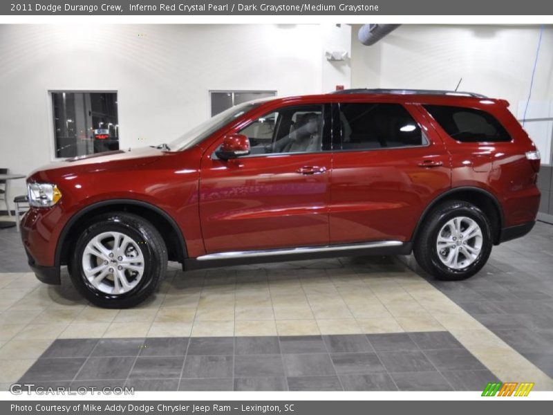 Inferno Red Crystal Pearl / Dark Graystone/Medium Graystone 2011 Dodge Durango Crew