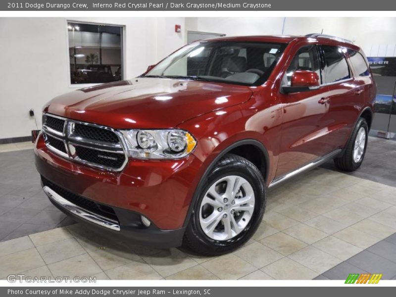 Inferno Red Crystal Pearl / Dark Graystone/Medium Graystone 2011 Dodge Durango Crew