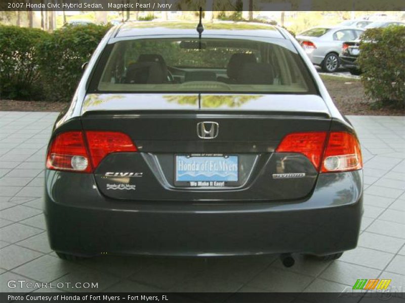 Magnetic Pearl / Ivory 2007 Honda Civic Hybrid Sedan