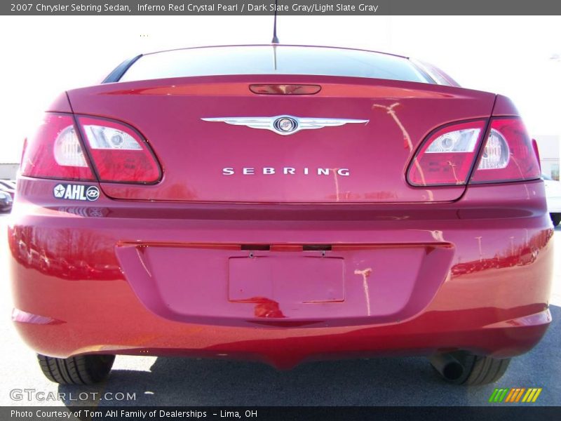 Inferno Red Crystal Pearl / Dark Slate Gray/Light Slate Gray 2007 Chrysler Sebring Sedan