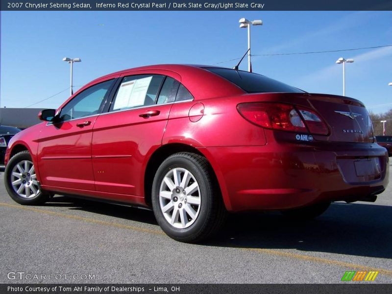 Inferno Red Crystal Pearl / Dark Slate Gray/Light Slate Gray 2007 Chrysler Sebring Sedan
