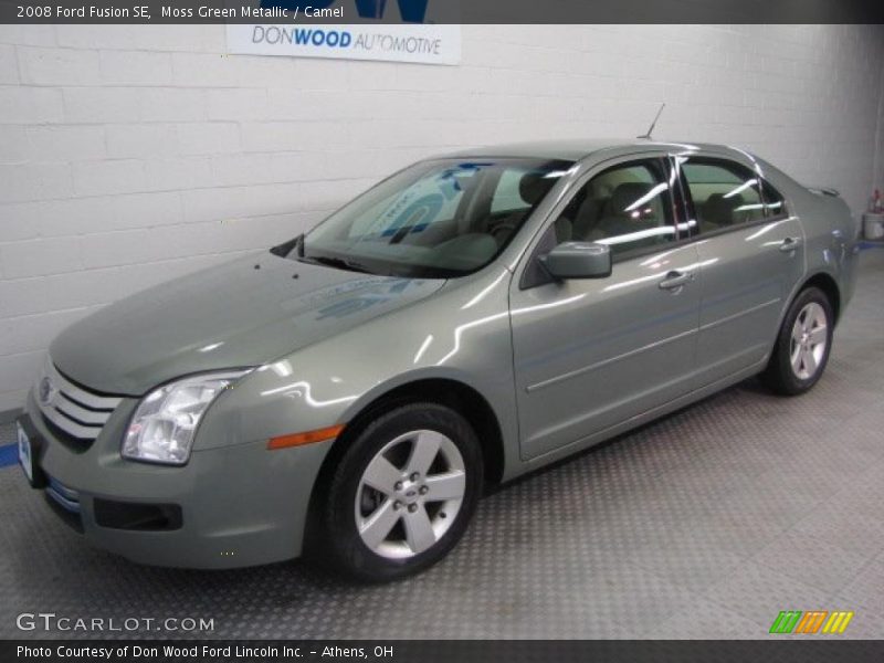 Moss Green Metallic / Camel 2008 Ford Fusion SE