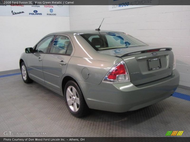 Moss Green Metallic / Camel 2008 Ford Fusion SE