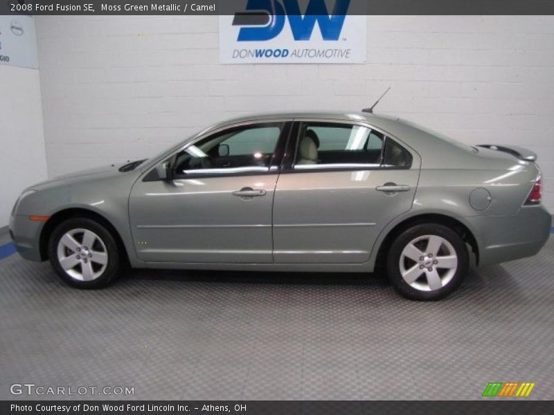 Moss Green Metallic / Camel 2008 Ford Fusion SE