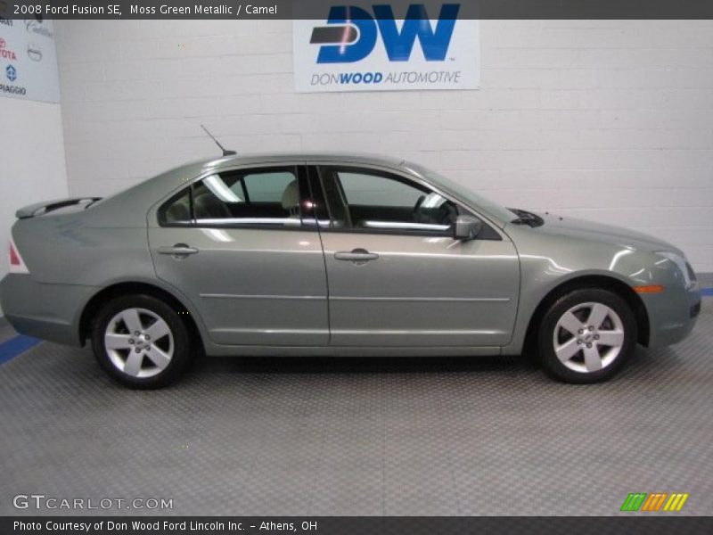 Moss Green Metallic / Camel 2008 Ford Fusion SE