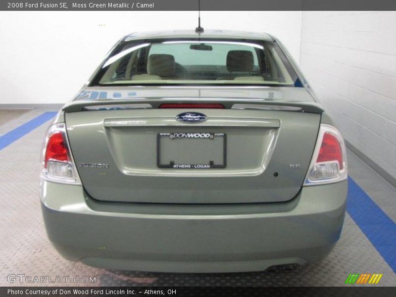 Moss Green Metallic / Camel 2008 Ford Fusion SE