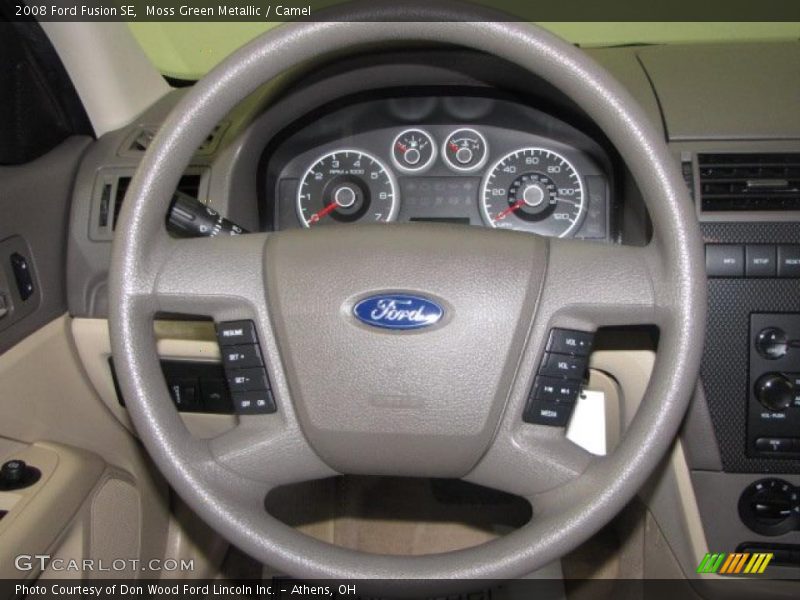 Moss Green Metallic / Camel 2008 Ford Fusion SE