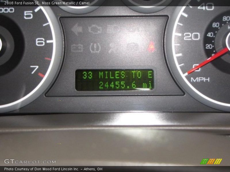 Moss Green Metallic / Camel 2008 Ford Fusion SE