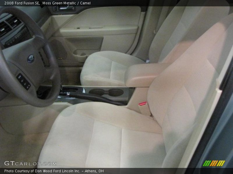 Moss Green Metallic / Camel 2008 Ford Fusion SE