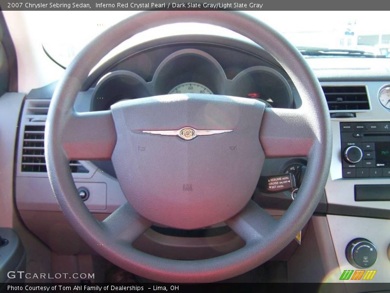 Inferno Red Crystal Pearl / Dark Slate Gray/Light Slate Gray 2007 Chrysler Sebring Sedan