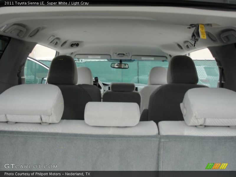 Super White / Light Gray 2011 Toyota Sienna LE