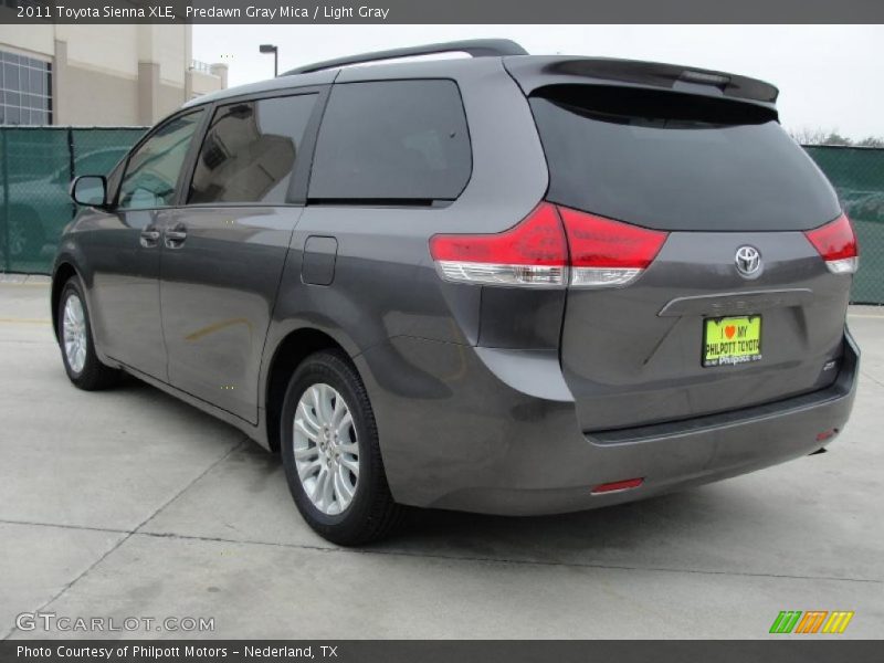Predawn Gray Mica / Light Gray 2011 Toyota Sienna XLE