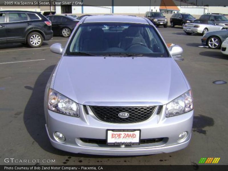 Clear Silver / Gray 2005 Kia Spectra SX Sedan