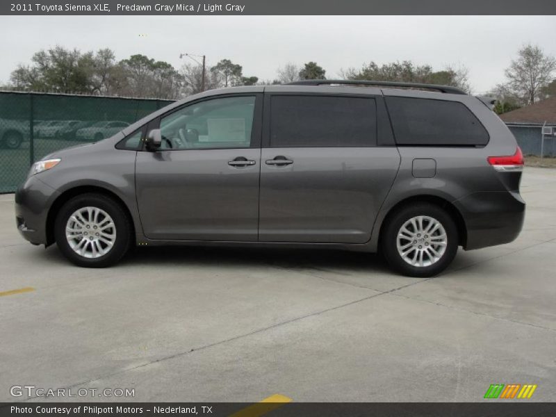 Predawn Gray Mica / Light Gray 2011 Toyota Sienna XLE