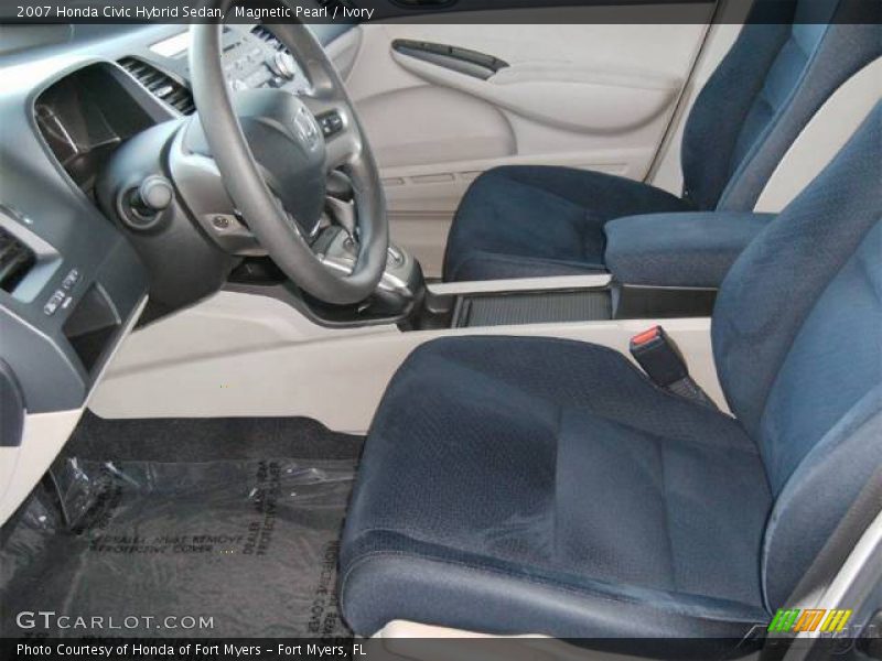 Magnetic Pearl / Ivory 2007 Honda Civic Hybrid Sedan