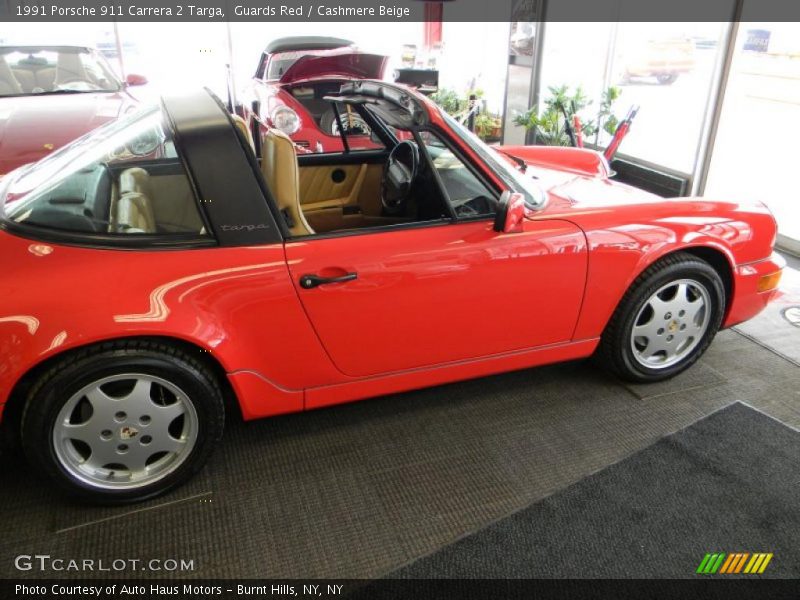 Guards Red / Cashmere Beige 1991 Porsche 911 Carrera 2 Targa