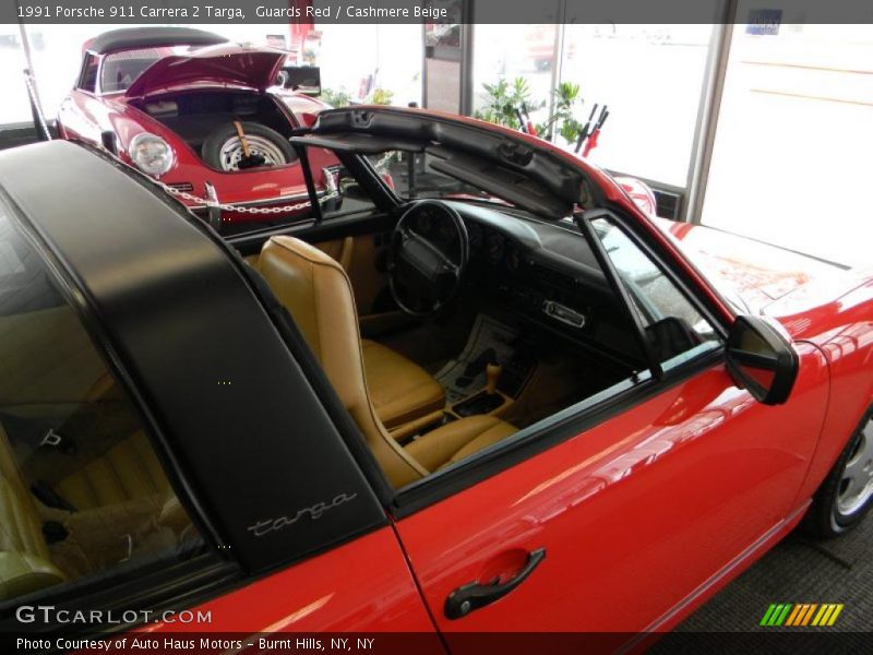 Guards Red / Cashmere Beige 1991 Porsche 911 Carrera 2 Targa