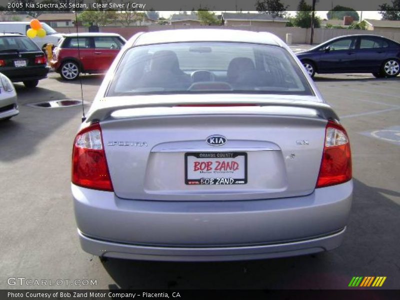 Clear Silver / Gray 2005 Kia Spectra SX Sedan