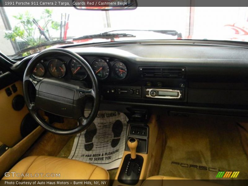 Guards Red / Cashmere Beige 1991 Porsche 911 Carrera 2 Targa