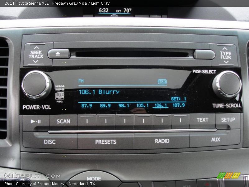 Predawn Gray Mica / Light Gray 2011 Toyota Sienna XLE